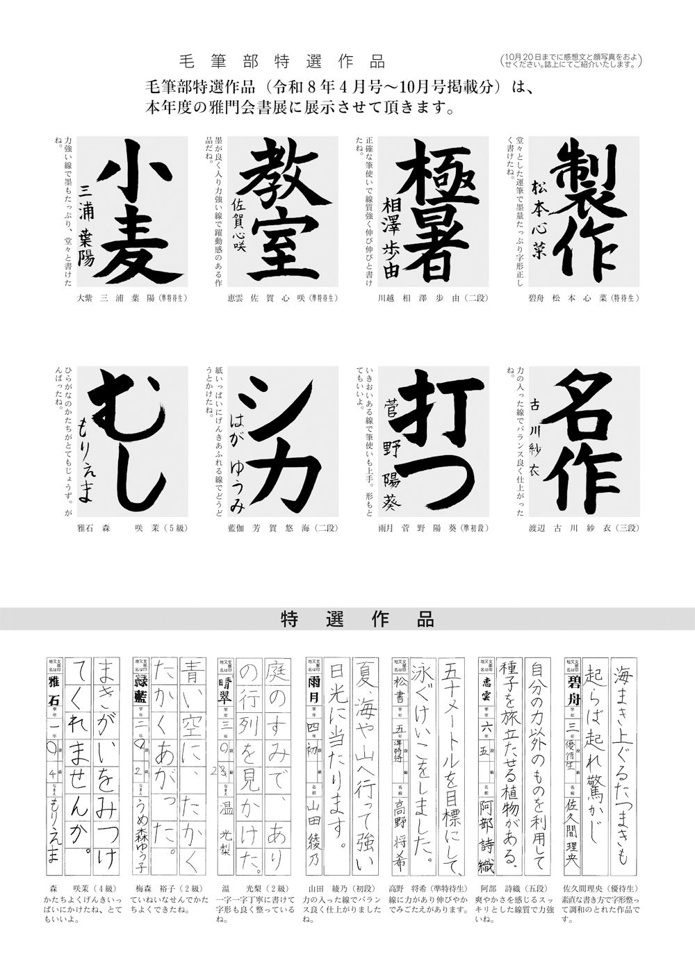 墨雅(ぼくが)書道会